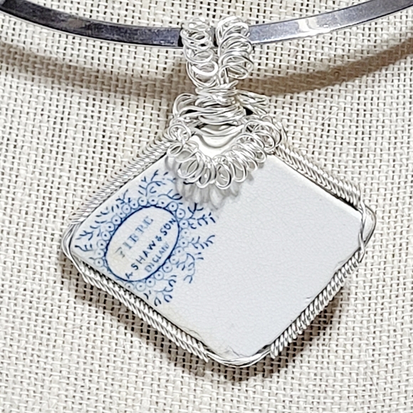 Rare Sea Pottery Pendant - Picture 2 of 11